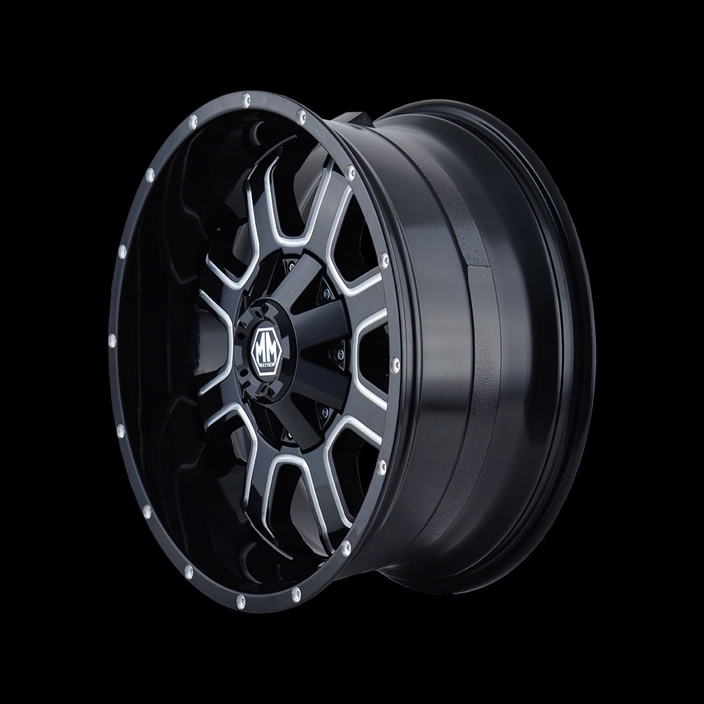 22x12 Mayhem Fierce Black-Gloss Wheel/Rim 8x180 8103-22278M