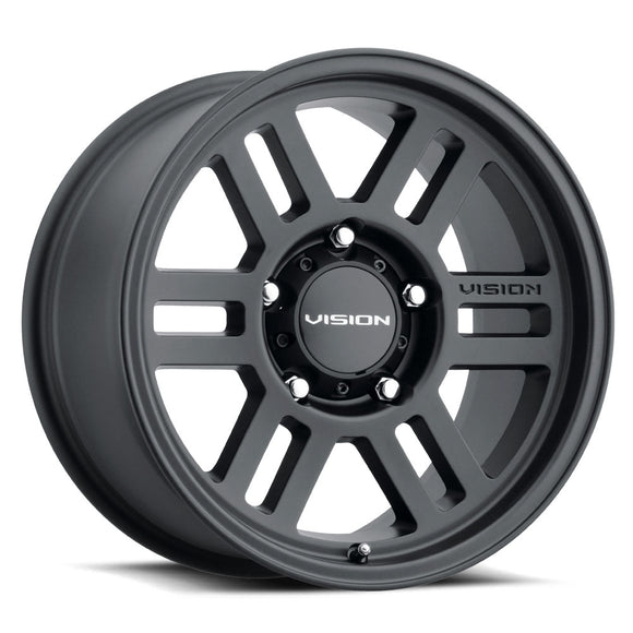 16x8 Vision 355 Manx 2 Overland Satin Black 8x165.1 8x6.5 ET0 Wheel Rim