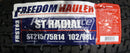 Freedom Hauler ST Radial Trailer Tire(s) 205/75R14 LRC 100L 205/75-14 2057514-7