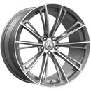 22X10.5 Asanti Black ABL30 Corona Titanium Brushed 5X120 ET35-2