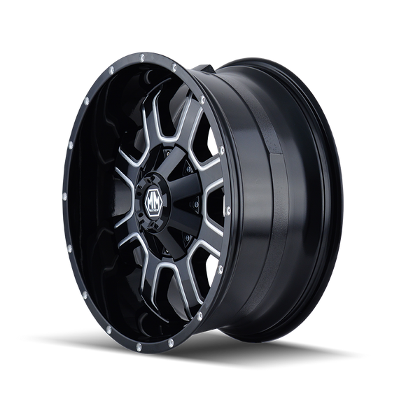 22x12 Mayhem Fierce Black-Gloss Wheel/Rim 6x135 8103-22237M