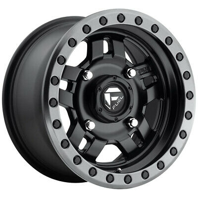 14X7 Fuel UTV D557 Anza Matte Black Gun Metal Ring 4X156 ET38 wheel/rim