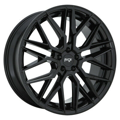 8.5x19 Niche Wheels M224 Gamma Gloss Black Wheel 5x120 ET35 CB72.56
