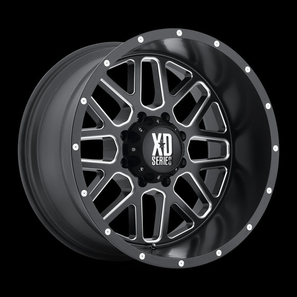 22X10 KMC XD Grenade Black Wheel 5X127 ET-24 5-127 22-10 XD82022050924N