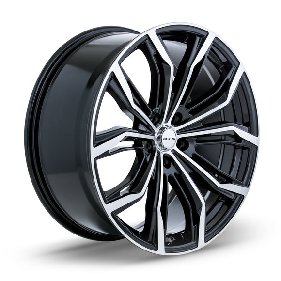 18x8 RTX Black Widow Black Machined 5x115 ET42 wheel/rim