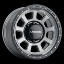 17x9 Vision 350 Ojos Satin Grey 8x170 ET12 Wheel Rim-1