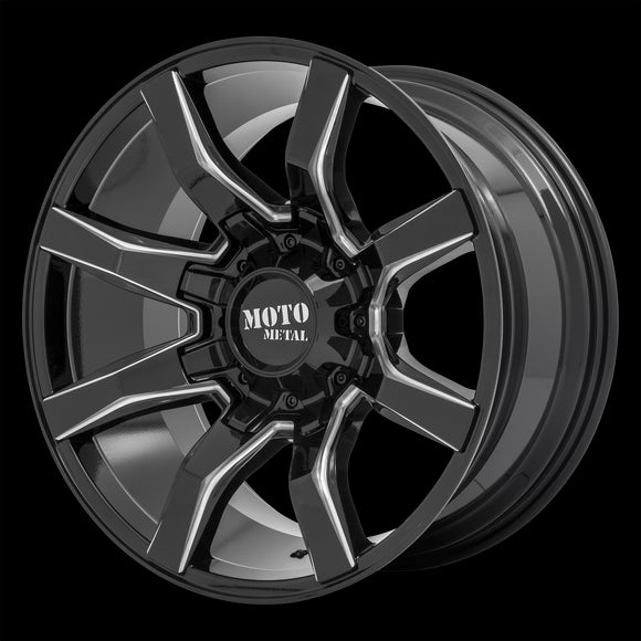 22X10 Moto Metal MO804 SPIDER G-BLK MILL 5X127/5X139.7 ET-18 wheel/rim