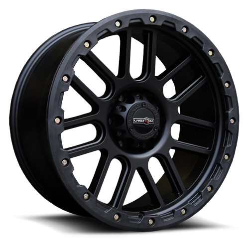 17x9 Vision 111 Nemesis Matte Black 8x165.1 8x6.5 ET-12 Wheel Rim