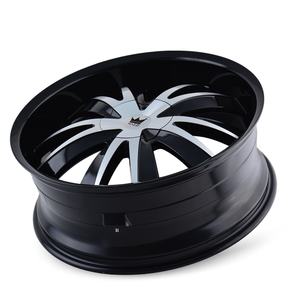 22x8.5 Mazzi Edge Black-Gloss Wheel/Rim 5x110 337-22811B