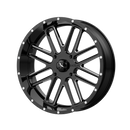 22X7 MSA Offroad Wheels Bandit Gloss Black Milled Wheel/Rim 4x156 ET0-3