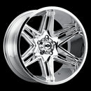 24x12 Vision 363 Razor Chrome Wheel 8x165.1 ET-51 CB125.2-1