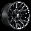 20X9 Fuel D623 WARRIOR Gloss Black Milled 5X139.7/5X150 ET1 wheel/rim-3