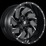 22X12 Fuel D574 Cleaver Gloss Black Milled 8X165.1 ET-44 wheel/rim