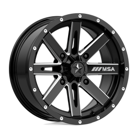 15X7 MSA Offroad Boxer Gloss Black Milled 4x137 M41-05737