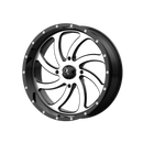 22X7 MSA Offroad Wheels Switch Machined Gloss Black Wheel/Rim 4x137 ET0-2