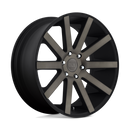 22X9.5 Dub Shot Calla Matte Black Double Dark Tint 6x139.7 S121229584+20-2