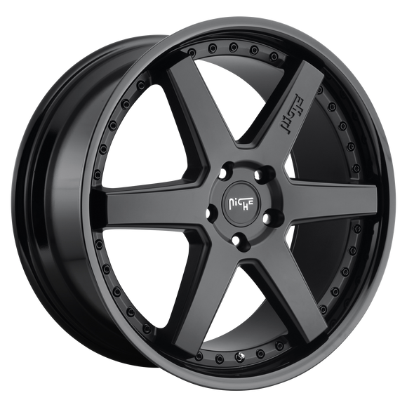 10x19 Niche Wheels M192 Altair Gloss Black Matte Black Wheel 5x120 ET40 CB72.56
