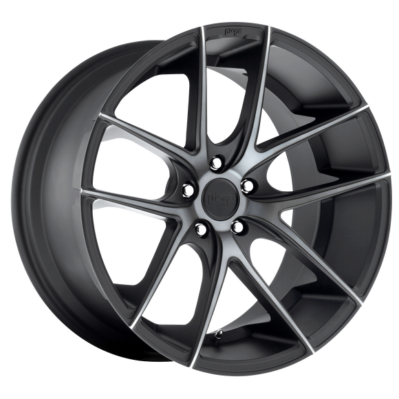 20x8.5 Niche Targa Black & Machined Wheel/Rim 5x115 5-115 20-8.5