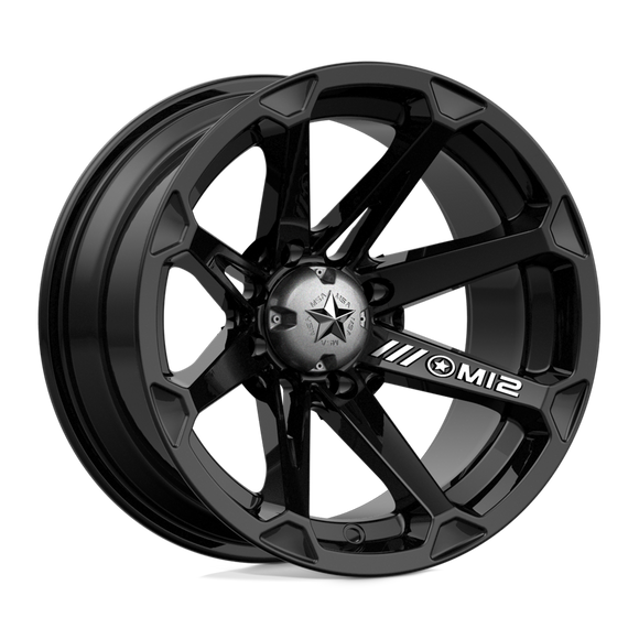 14X7 MSA OFFROAD Diesel Black Wheel/Rim 4X110 ET-47 4-110 14-7 M12-14710