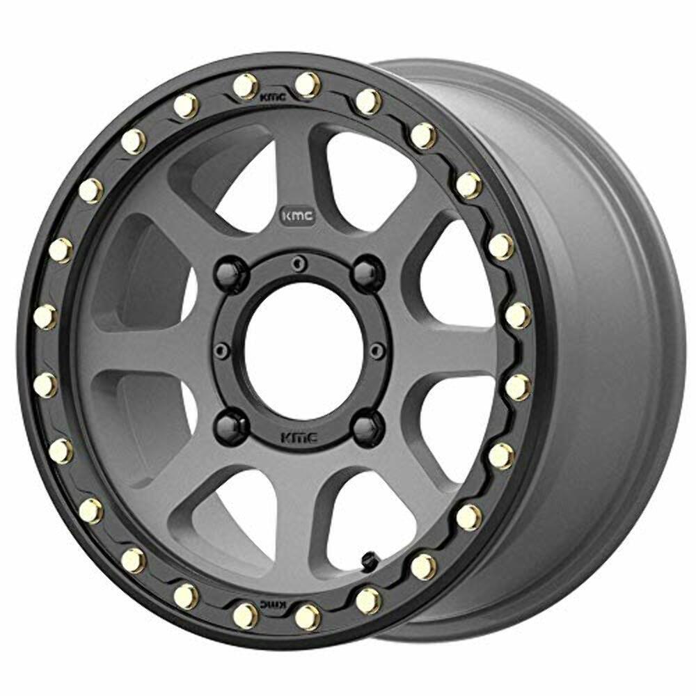 14X7 KMC ATV KS234 ADDICT 2 Beadlock Satin Gray 4X137 ET38 wheel/rim