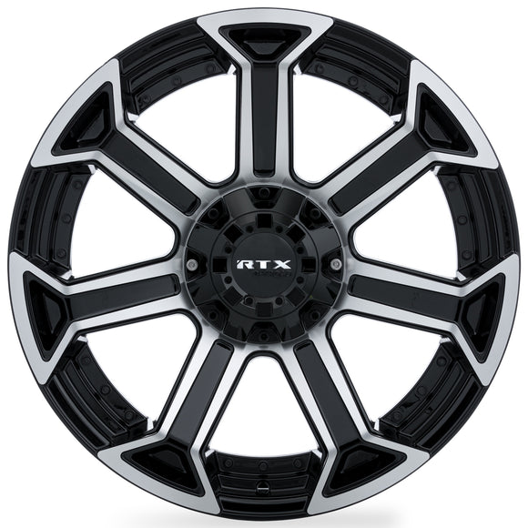 20x9 RTX Peak Gloss Black Machined 6x135/139.7 ET0 wheel/rim
