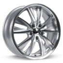 17x7 RTX Twist Silver Machined 5x114.3 ET40 wheel/rim-1