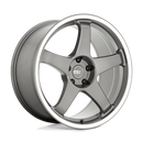 19X9.5 Motegi MR151 CS5 Gunmetal With Machined Lip 5X100 ET40 wheel/rim-1
