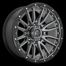 18X9 Fuel D680 Rebel Matte Gun Metal Black Bead Ring 6X120 ET1 wheel/rim-2