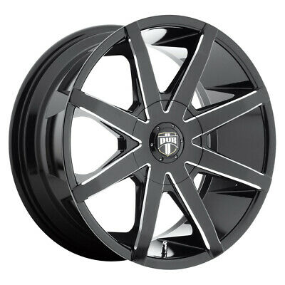 24X9.5 Dub Push Gloss Black Milled 6x135 S109249597+25