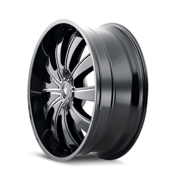 24X9.5 Mazzi Rolla Black-Milled Wheel/Rim 5x127 ET18 374-24952B