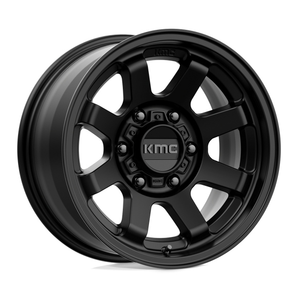 17X8.5 KMC KM723 Trail Satin Black 6x120 ET0 wheel/rim