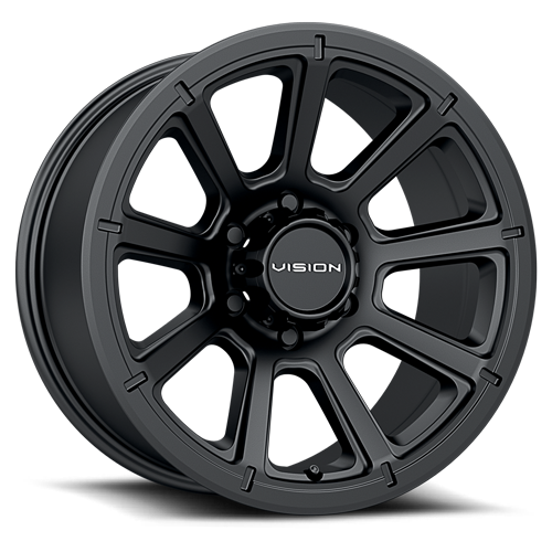 18x9 Vision 353 Turbine Matte Black Wheel 6x139.7 ET18 CB106.2