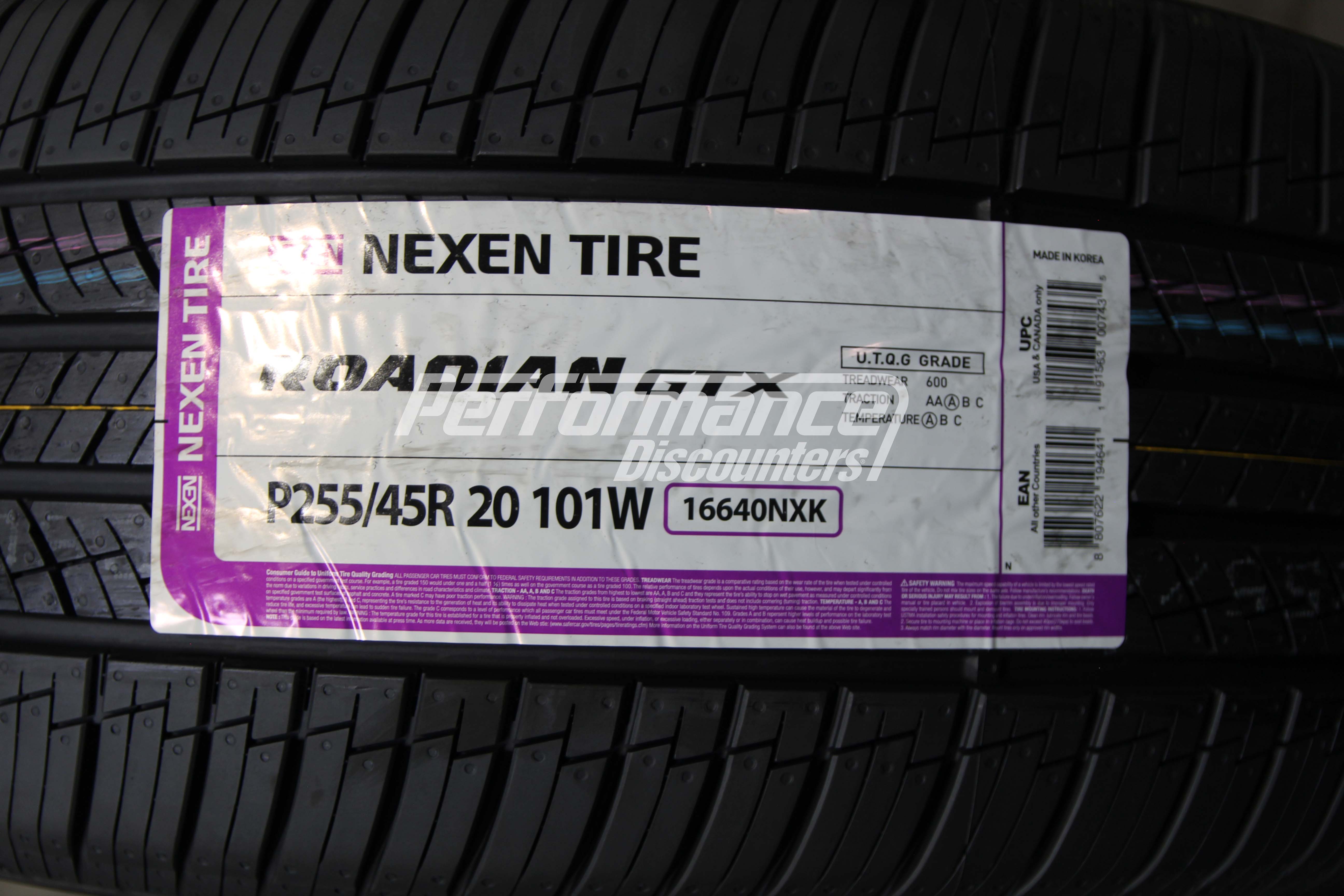 Nexen Roadian GTX Tire(s) 255/45R20 101W SL BSW 2554520