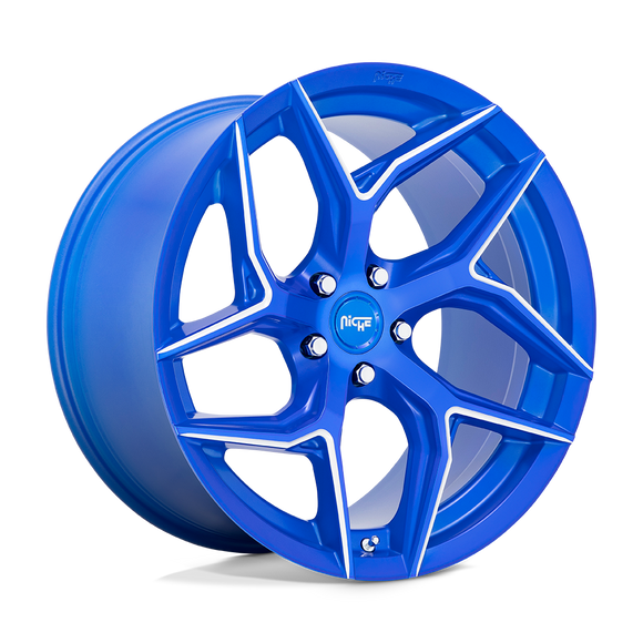 20X10.5 Niche M268 TORSIONI Anodized Blue Milled 5X120 ET35 wheel/rim