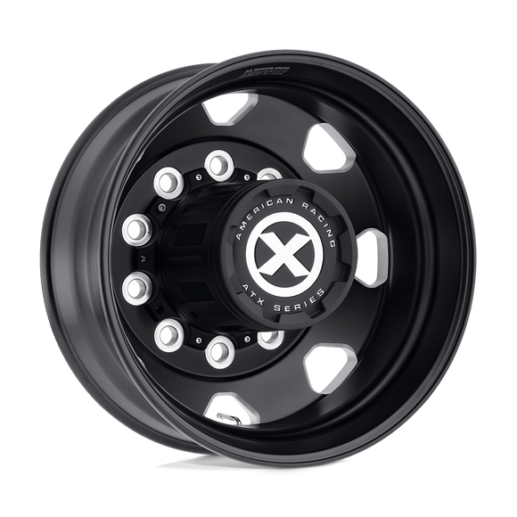 22.5X8.25 American Racing ATX AO401 OCTANE Black 10X285.75 ET-168 wheel