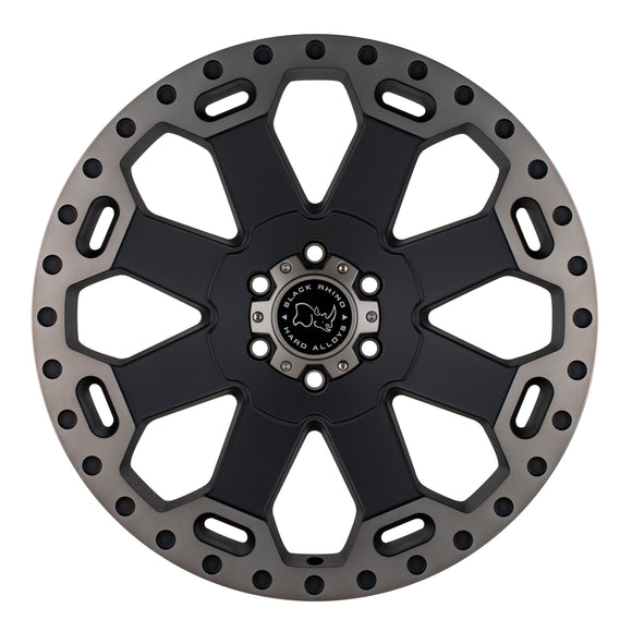 17x9 Black Rhino Warlord Matte Black Machined Dark Tint Lip 8x165.1 ET12 Wheel