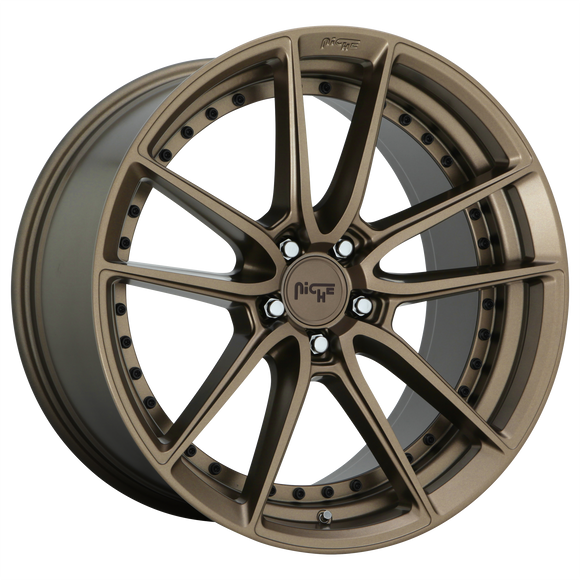 8x18 Niche Wheels M222 DFS Matte Bronze Wheel 5x114.3 ET40 CB72.56