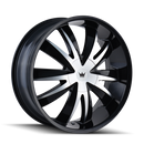 20x8.5 Mazzi Edge Black-Gloss Wheel/Rim 5x108 337-2814B-3