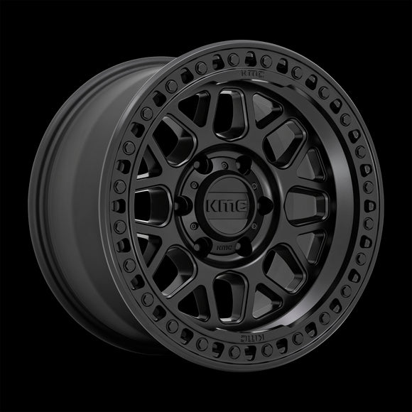 18X9 KMC KM549 GRS Satin Black 5X127 ET18 wheel/rim