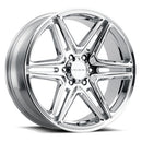 22x9.5 Vision 476 Wedge Chrome Wheel 6x139.7 ET15 CB78.1-2