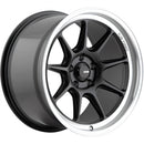 15x8 Konig Countergram Matte Black/Matte Machined Lip 4x100 ET25 Wheel Rim-1