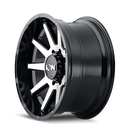 17X9 Ion Alloy 143 Black-Gloss Wheel/Rim 6x139.7 ET-12 143-7983BM-2