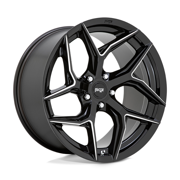 20X10.5 Niche M266 TORSION Gloss Black Milled 5X112 ET40 wheel/rim