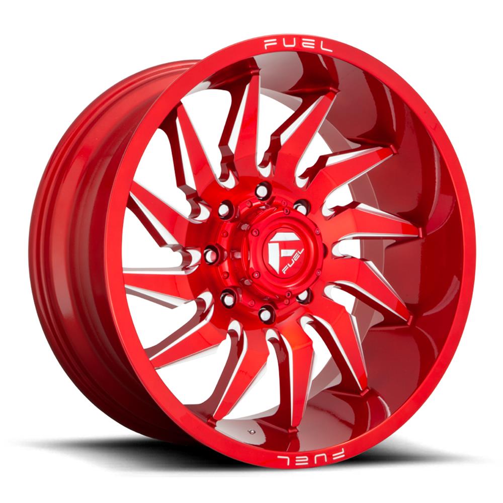 22X10 Fuel D745 Saber Candy Red Milled 6X135 ET-18 wheel/rim - 0