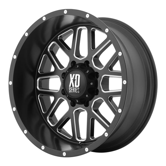 20X10 KMC XD Grenade Black Wheel 8X170 ET-24 8-170 20-10 XD82021087924N