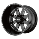17X10 Moto Metal MO962 Gloss Black Milled Wheel/Rim 6x135 17-10 ET-24-2
