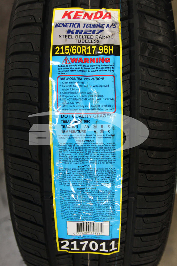 Kenda Kenetica Touring AS KR217 Tire(s) 215/60R17 96H SL 215/60-17 2156017