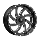 22X7 MSA Offroad Wheels Switch Gloss Black Milled Wheel/Rim 4x156 ET0-1