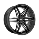 24X10 DUB S267 DIRTY DOG Glossy Black Milled 6X135 ET30 wheel/rim-3