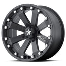 14X7 MSA OFFROAD Kore Black Wheel/Rim 4x115 ET0 4-115 14-7 M20-04715-4